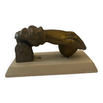 Bronze hand paperweight