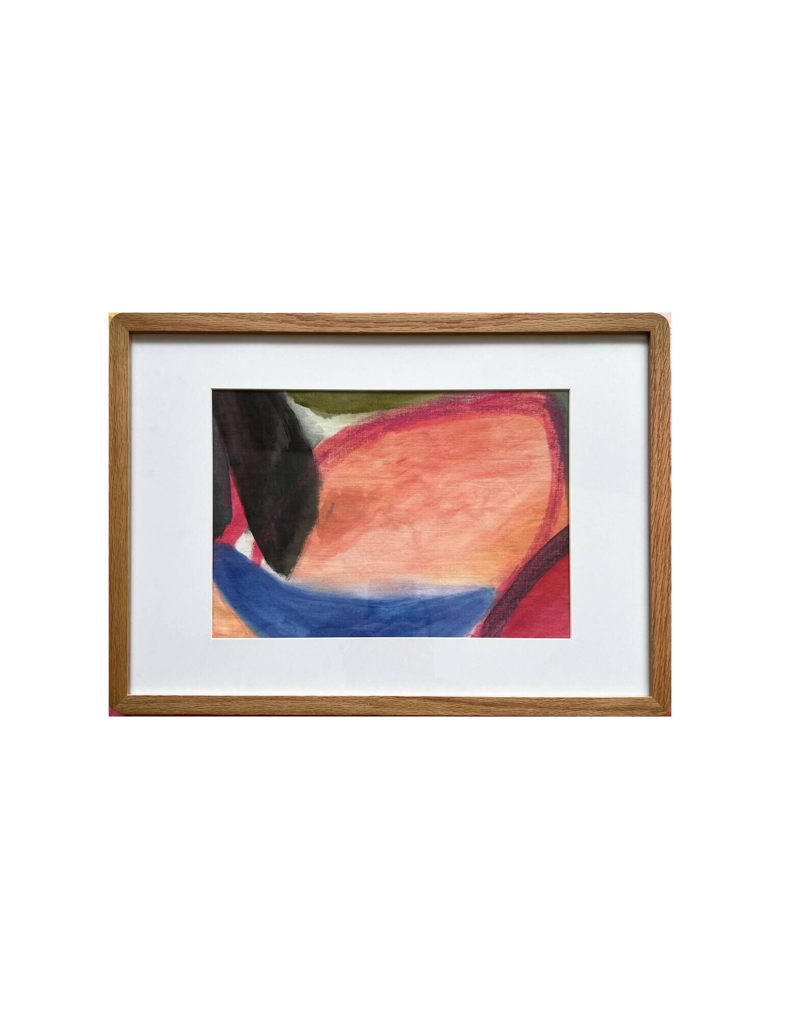 Framed abstract painting