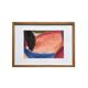 Framed abstract painting