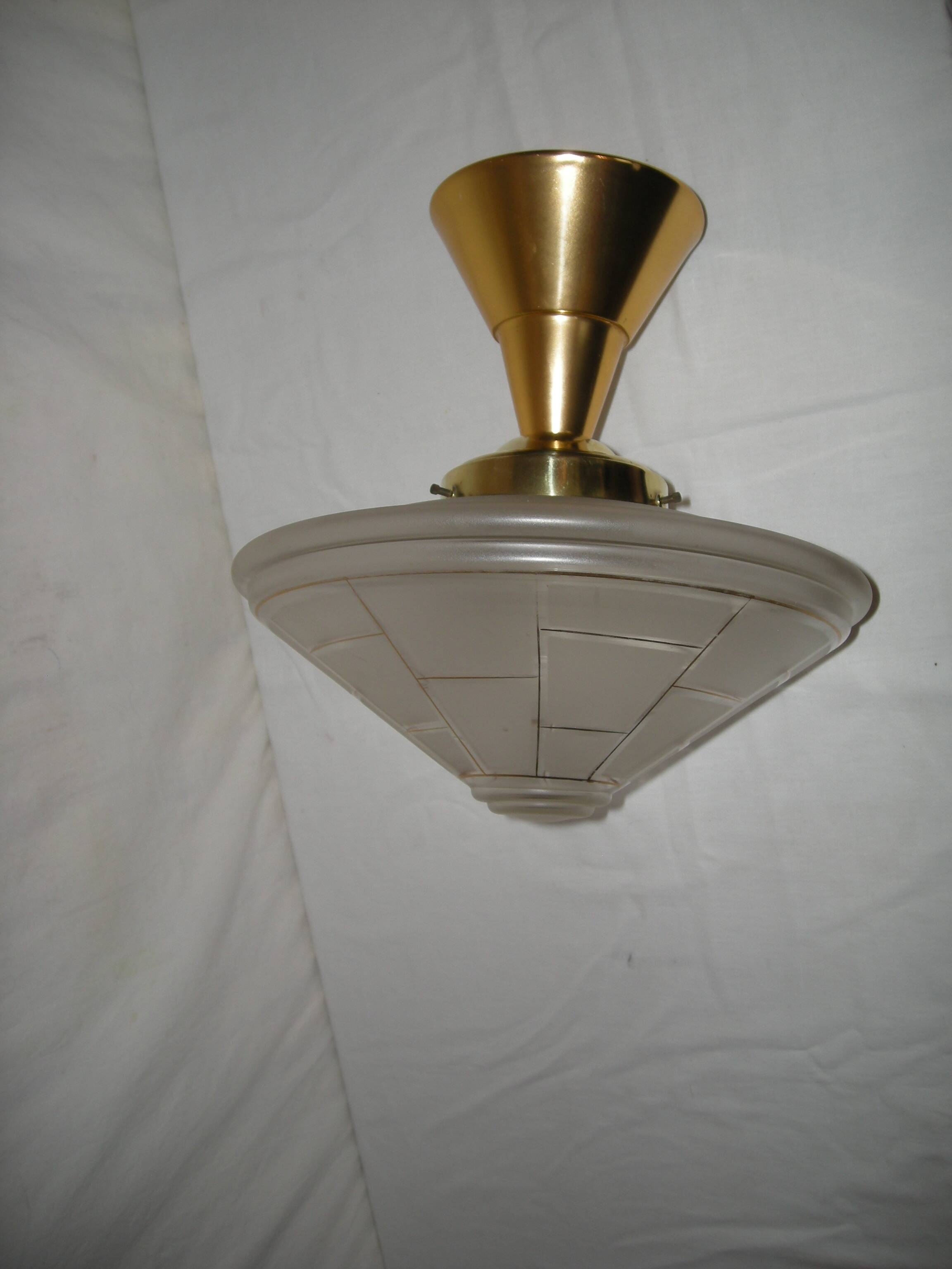 Lustre toupie des années 40 - 50