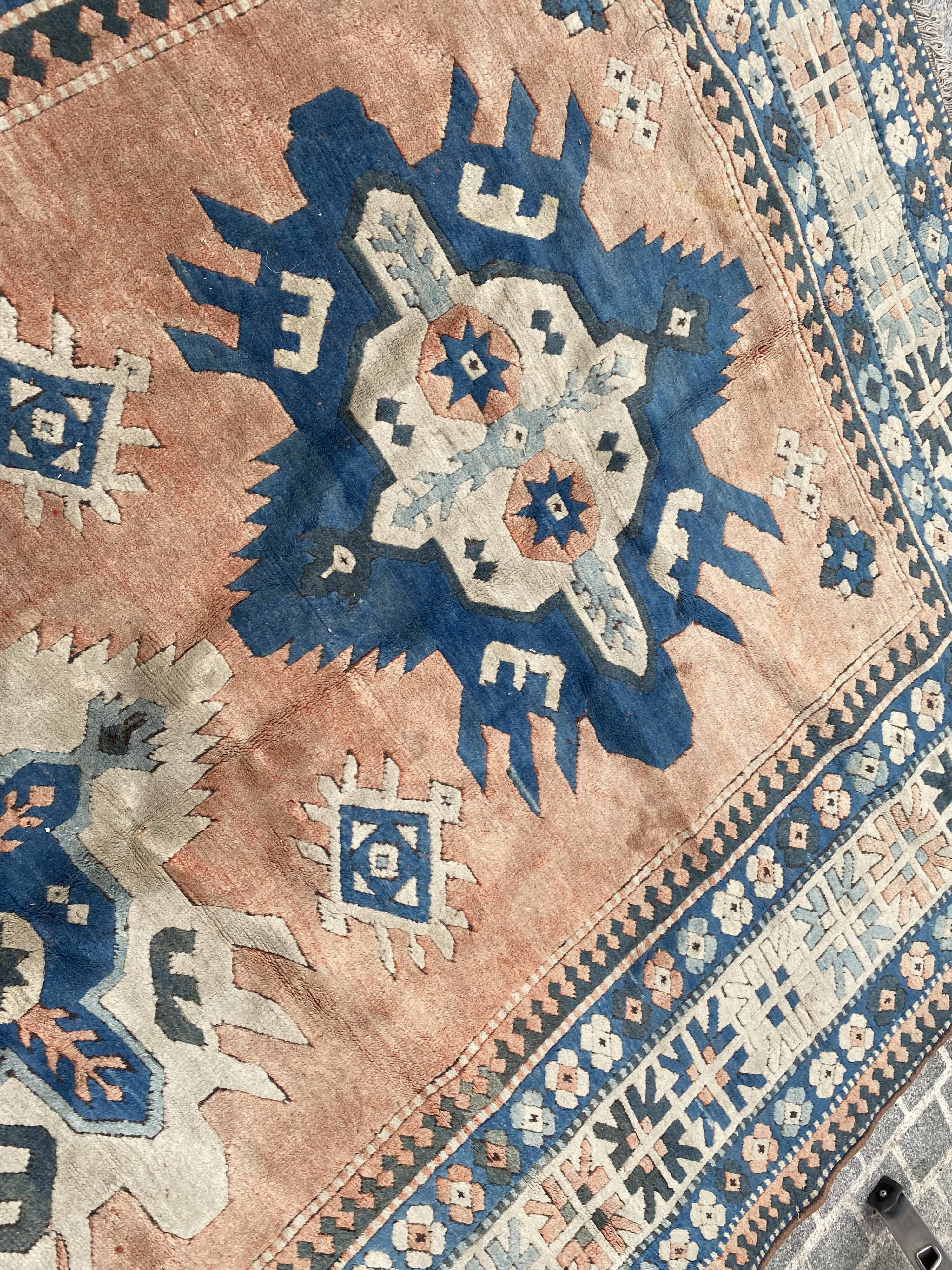 Vintage Turkish carpet Kars Anatolia handmade 224x324 cm