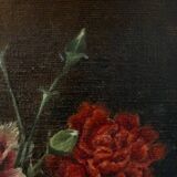 Still life with carnations, 20th century, signed