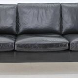 Vintage Scandinavian leather sofa