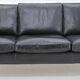 Vintage Scandinavian leather sofa