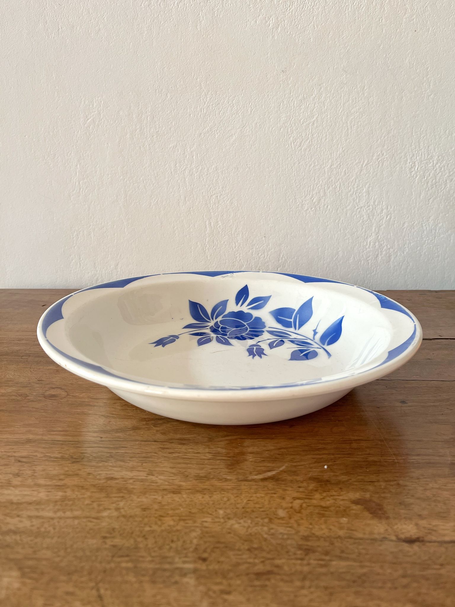 Corsica floral decoration hollow dish, Digoin Sarreguemines
