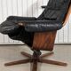 Vintage lounge armchair Gote Mobler 1960 swivel and reclining