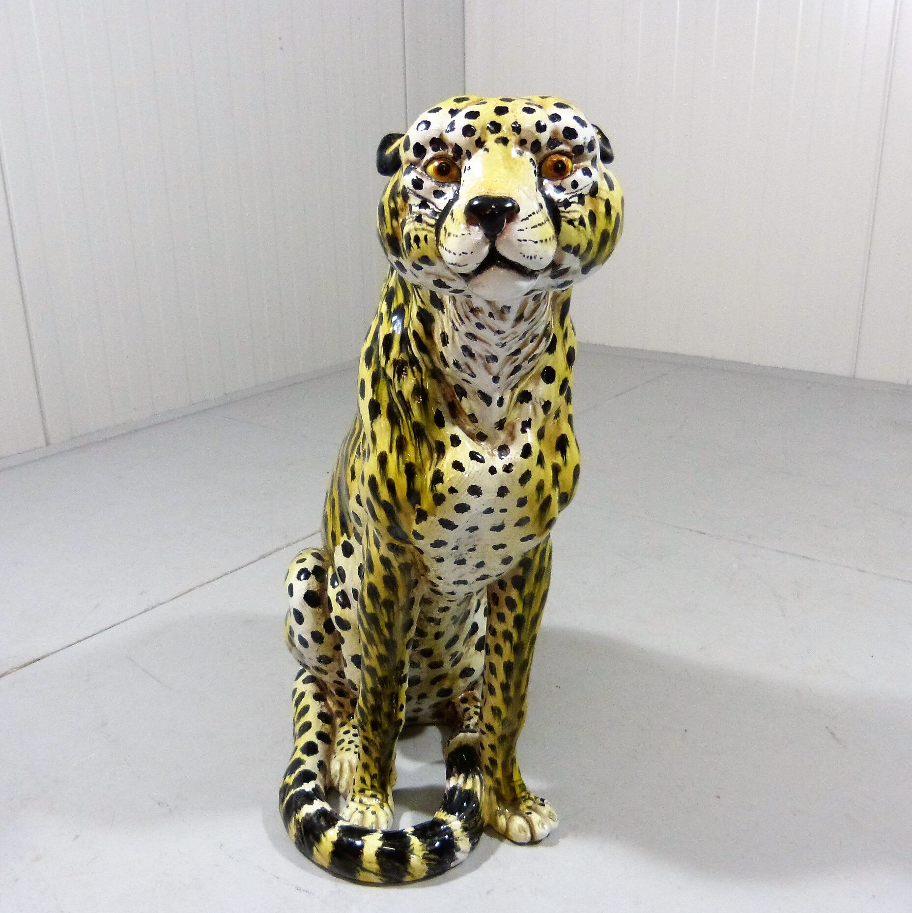 Vintage terracotta Cheetah, Italy 1960