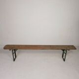 Folding bench, terrace bench, 216 cm long, 1960s