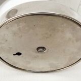 Art Deco metal lamp chrome and glass