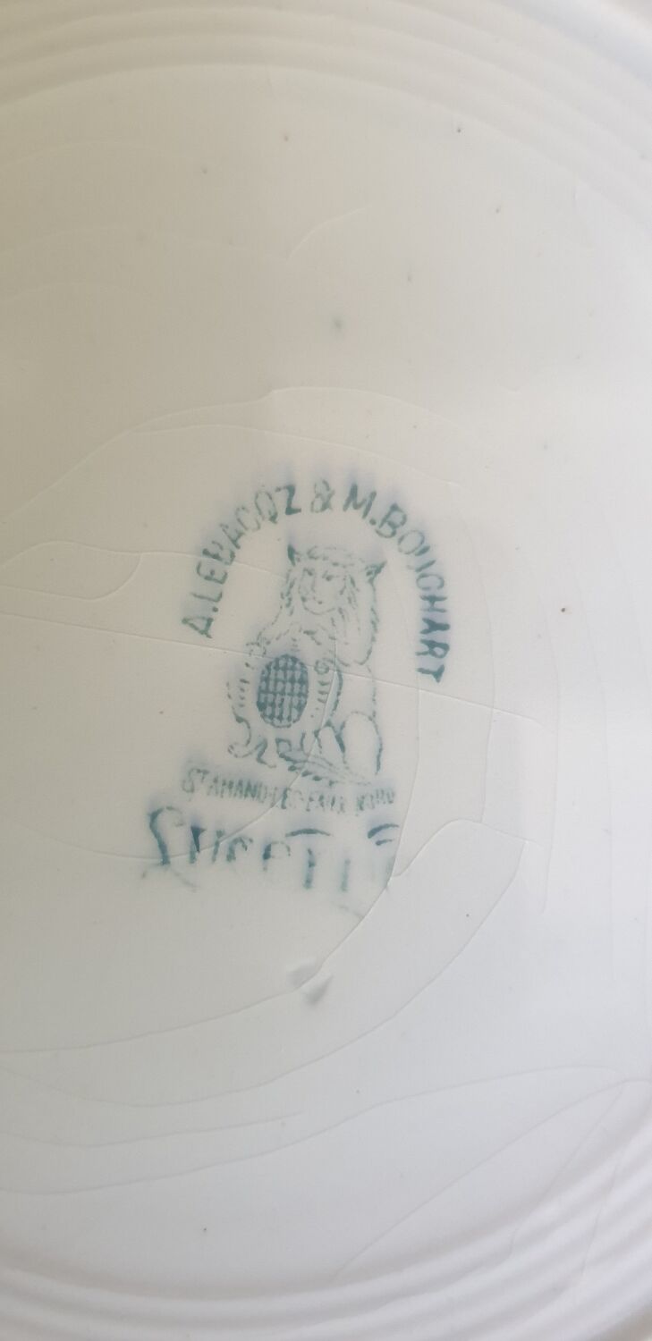 Four plates Trianon St Amand