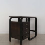 Giuseppe Pagano Pogatschnig Italian Dark Wood Desk for Gino Maggioni, 1940s