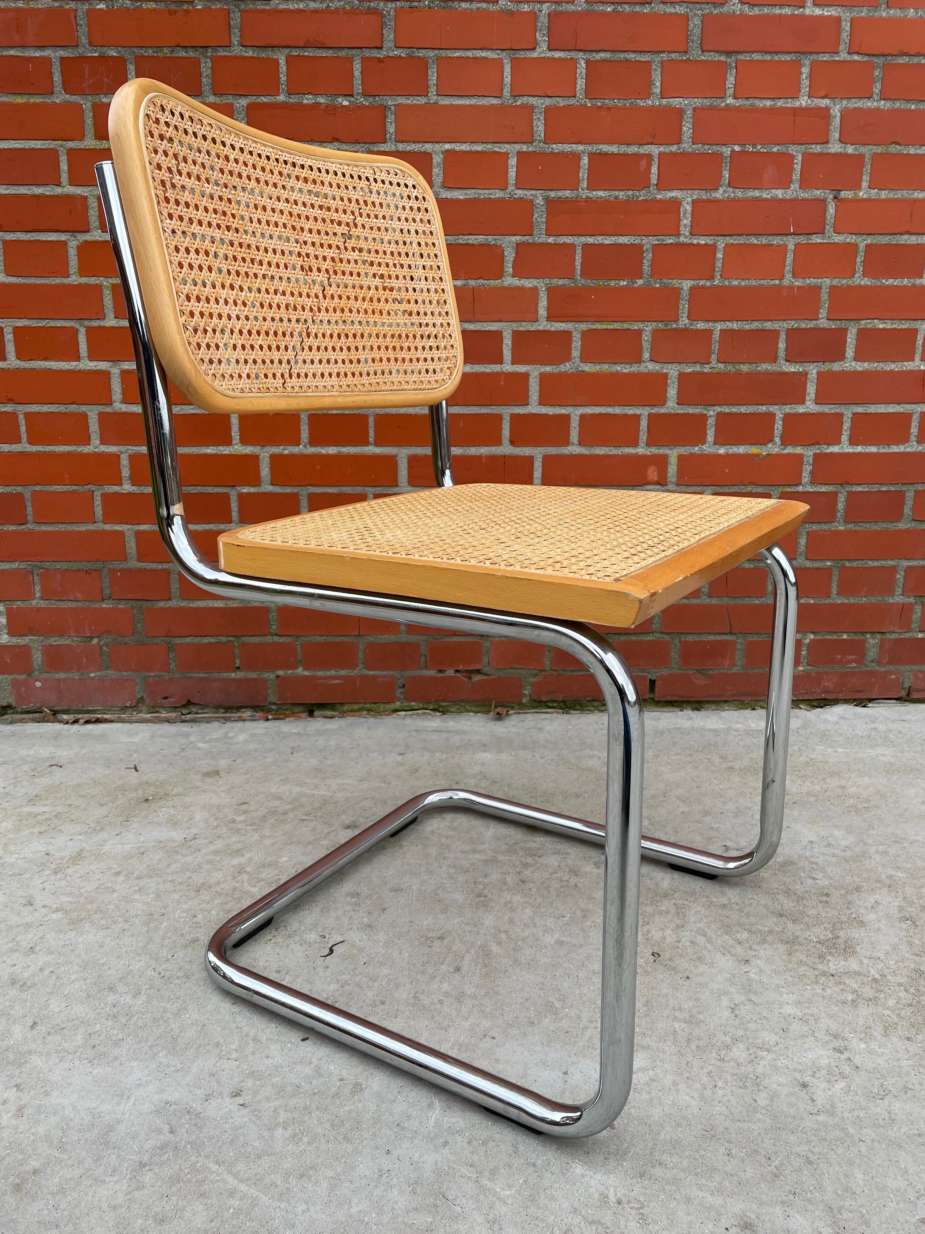Cesca design chair b32 model in chrome