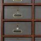Industrial Filing Cabinet in Wood, Belgium 1920s