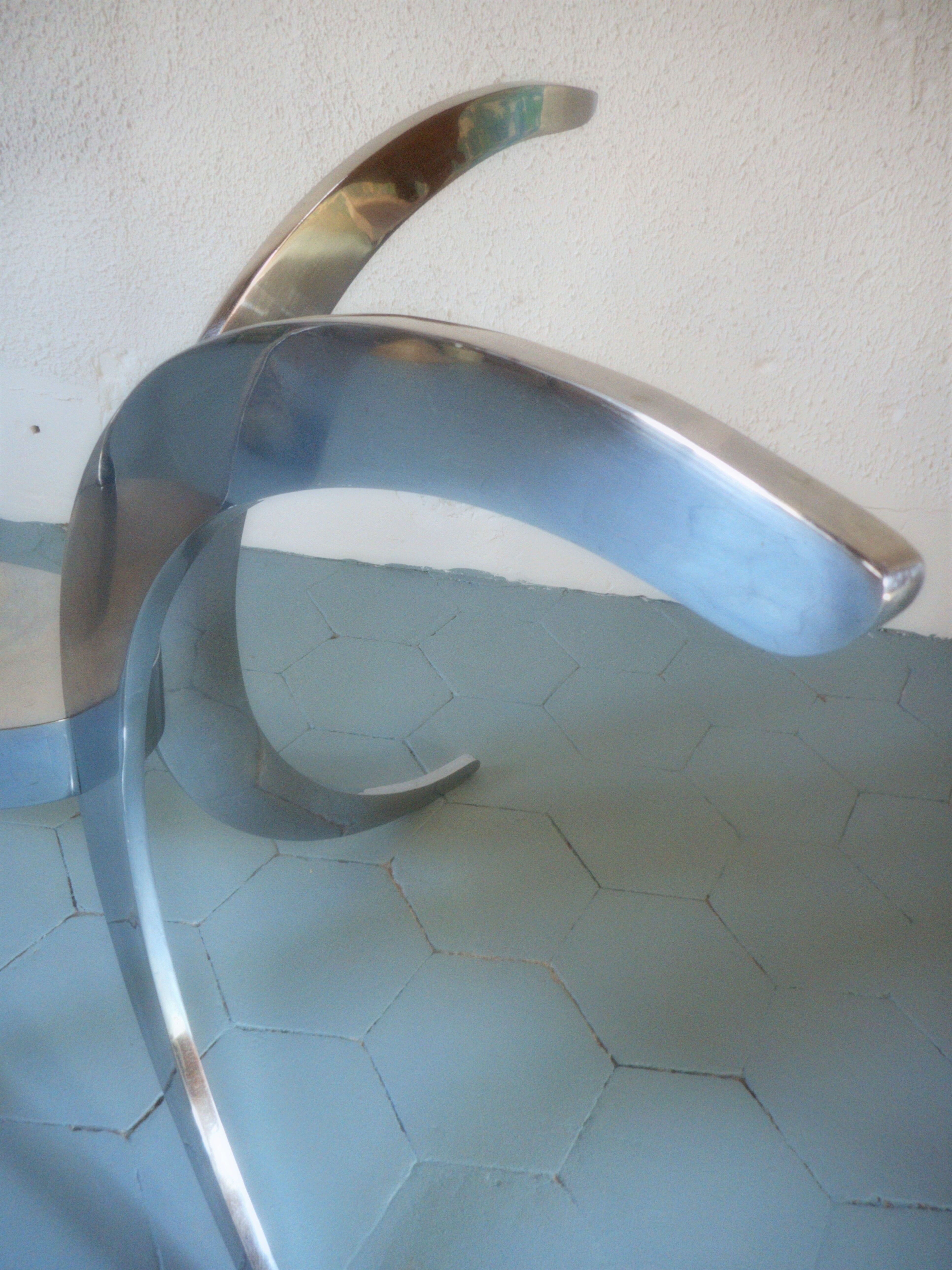 Table en verre fumé
