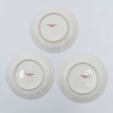 Three cups and under porcelain tea cups from Limoges Haviland barbed-wire décor