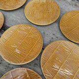 Small plates and presentation dish Gien creation Val d'Or