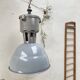 Pair of industrial lamps.