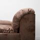 Pair of vintage lounge armchairs in brown velvet – 1970s
