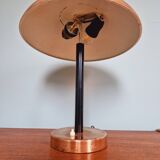 Large copper desk lamp, 1950s