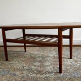 Scandinavian coffee table 60's model "GJ106" by Grete Jalk for Poul Jeppesen