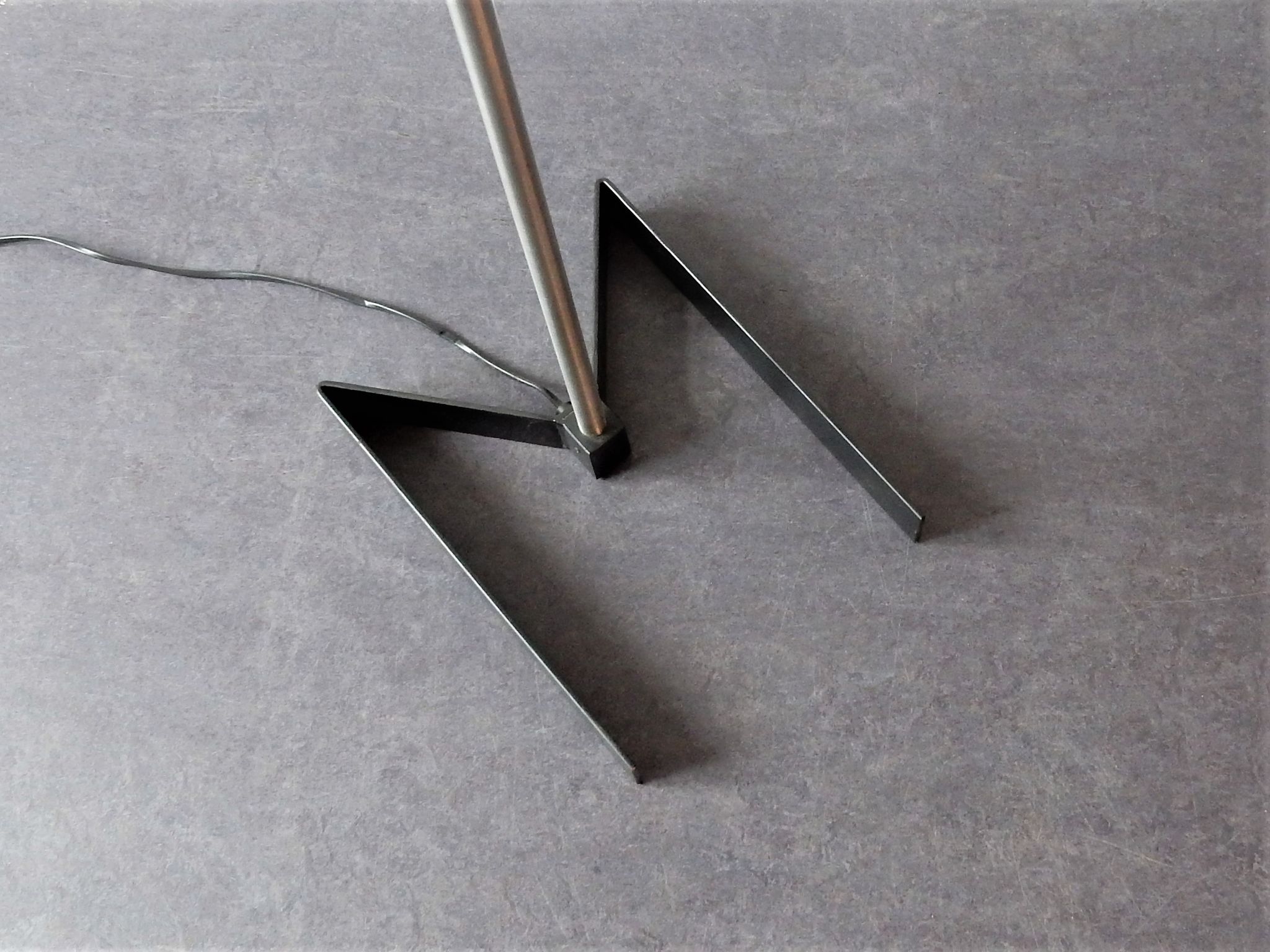 Black and metal adjustable floor lamp for Lyfa, 1960's