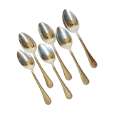 6 silver-plated soup spoons hallmarked by Liberty goldsmith with shell motif 2106249