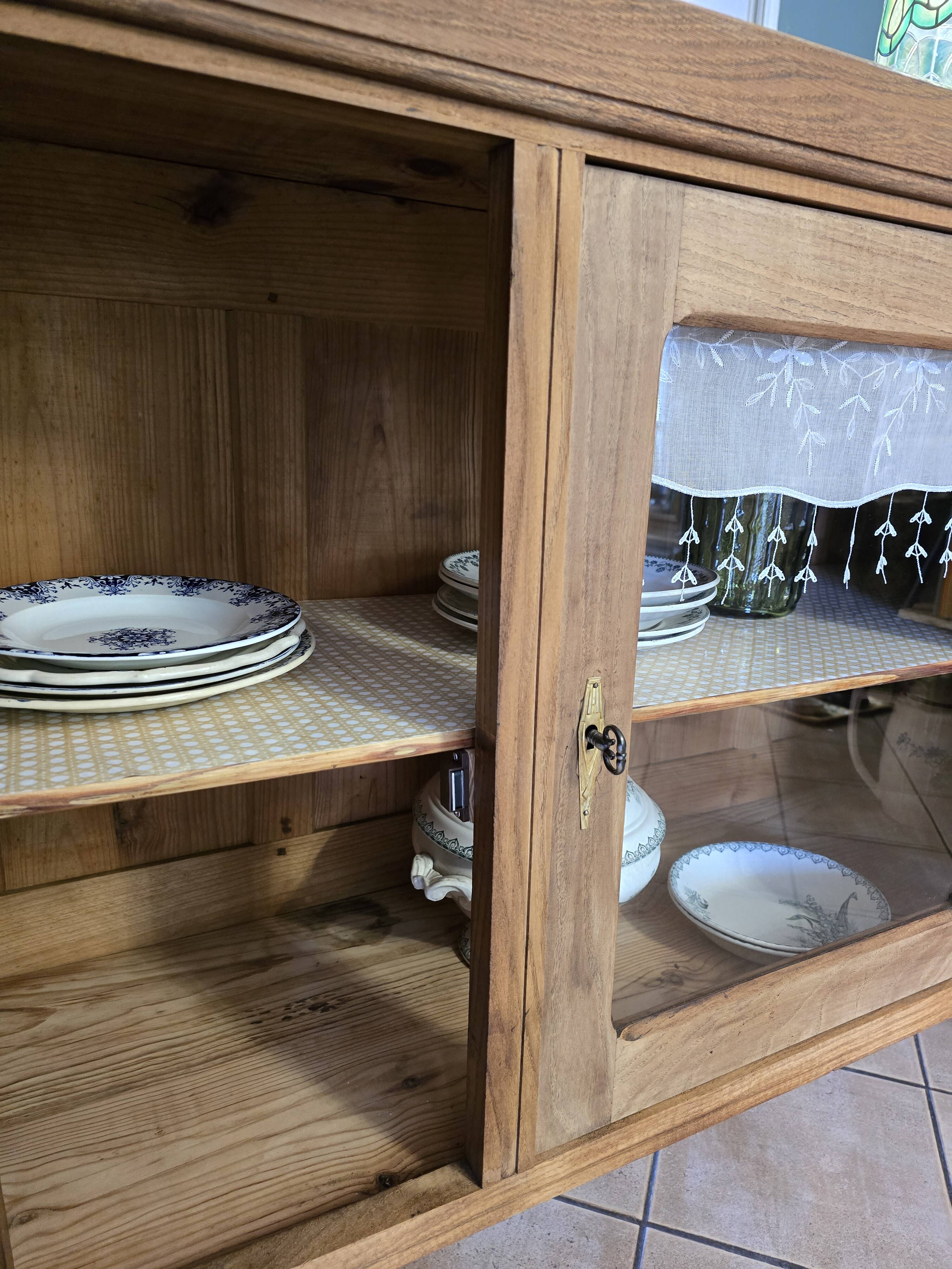 Buffet bas Art déco restauré bois brut