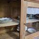 Buffet bas Art déco restauré bois brut