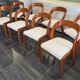 Set of 8 vintage Baumann Gondole chairs, 1960s.