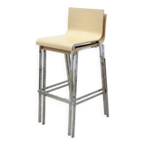 Pedrali brand Kuadra stool in wood and metal