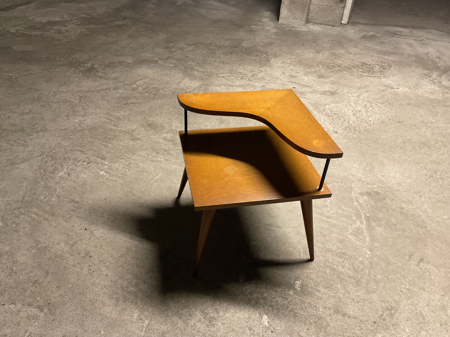 Table basse bois années 50
