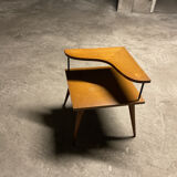 Table basse bois années 50