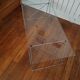 Glass and chrome coffee table