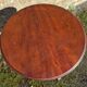 Antique mahogany and mahogany veneer pedestal table
