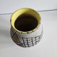 Glazed ceramic vase "fat lava" with abstract decoration Signed Marius Bessone