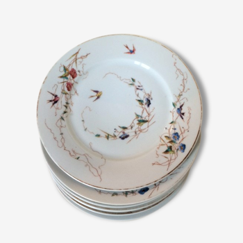 Series of 7 19th porcelain dessert plates