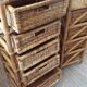 Rattan and wicker rag duo from the 70s