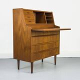 Secrétaire en teck de Chr. Møller, années 1960