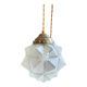 Vintage frosted glass lamp, Art Deco star shape, customizable
