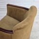 1960s, Danish armchair, furniture velour, ash wood.