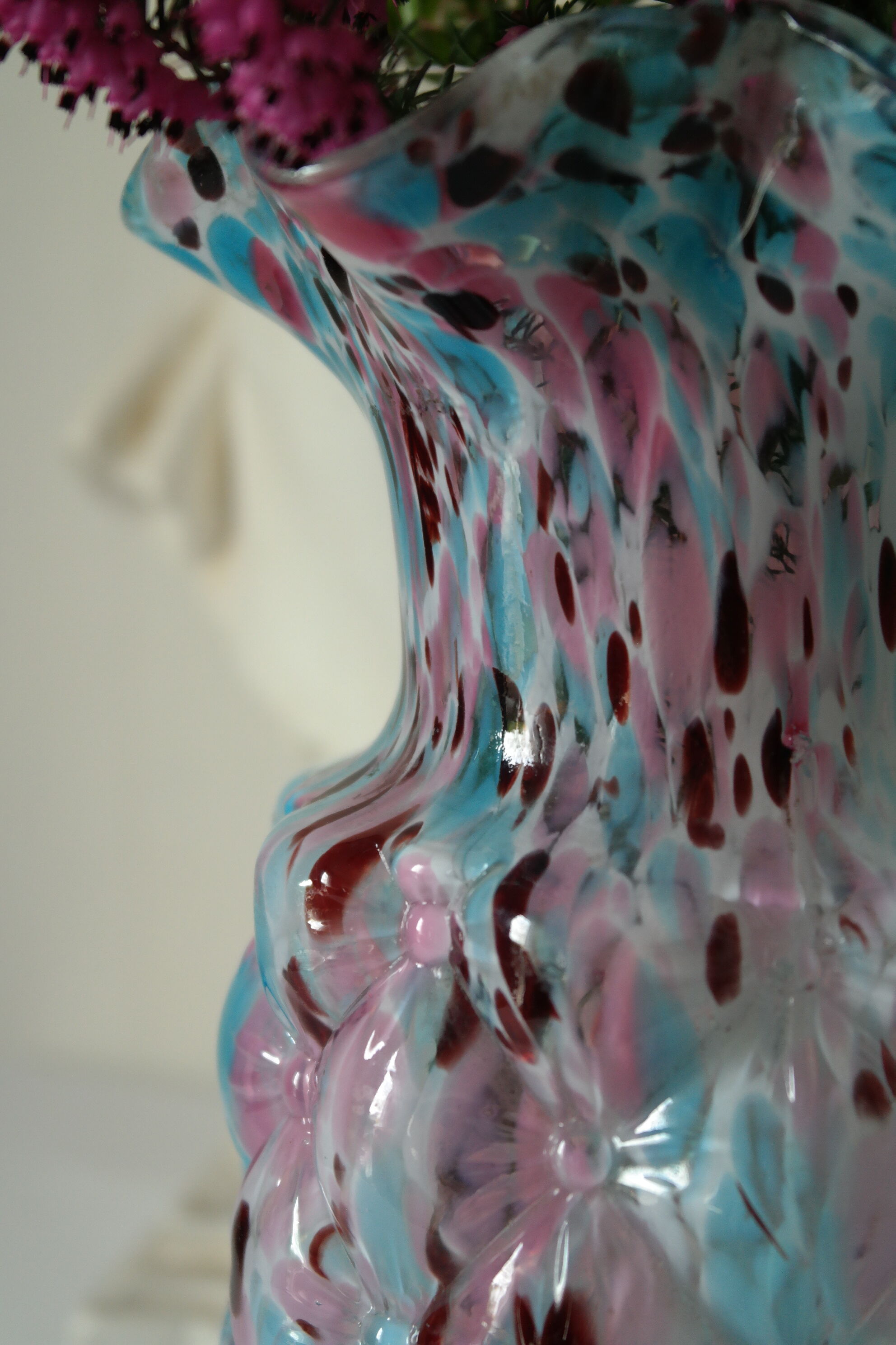 Blue Clichy glasswork vase