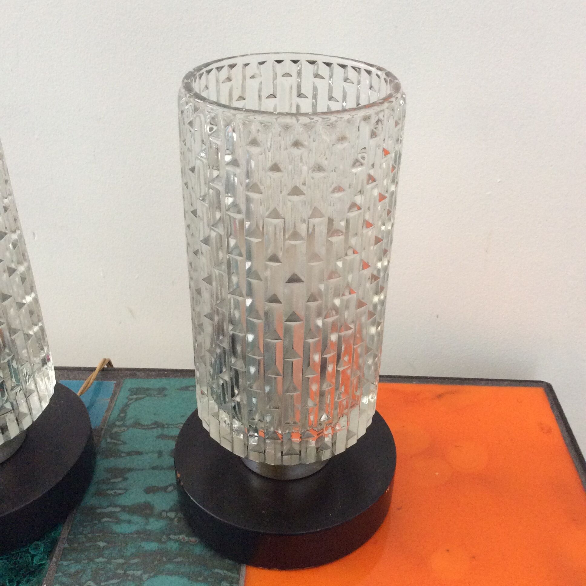 Paire de lampes vintage des années 60-70