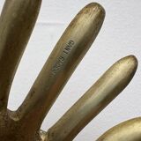 Vintage brass hand ashtray/trinket tray