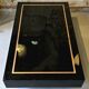 Jean-Claude Mahey, attributed to – Black lacquer and brass coffee table, Mais