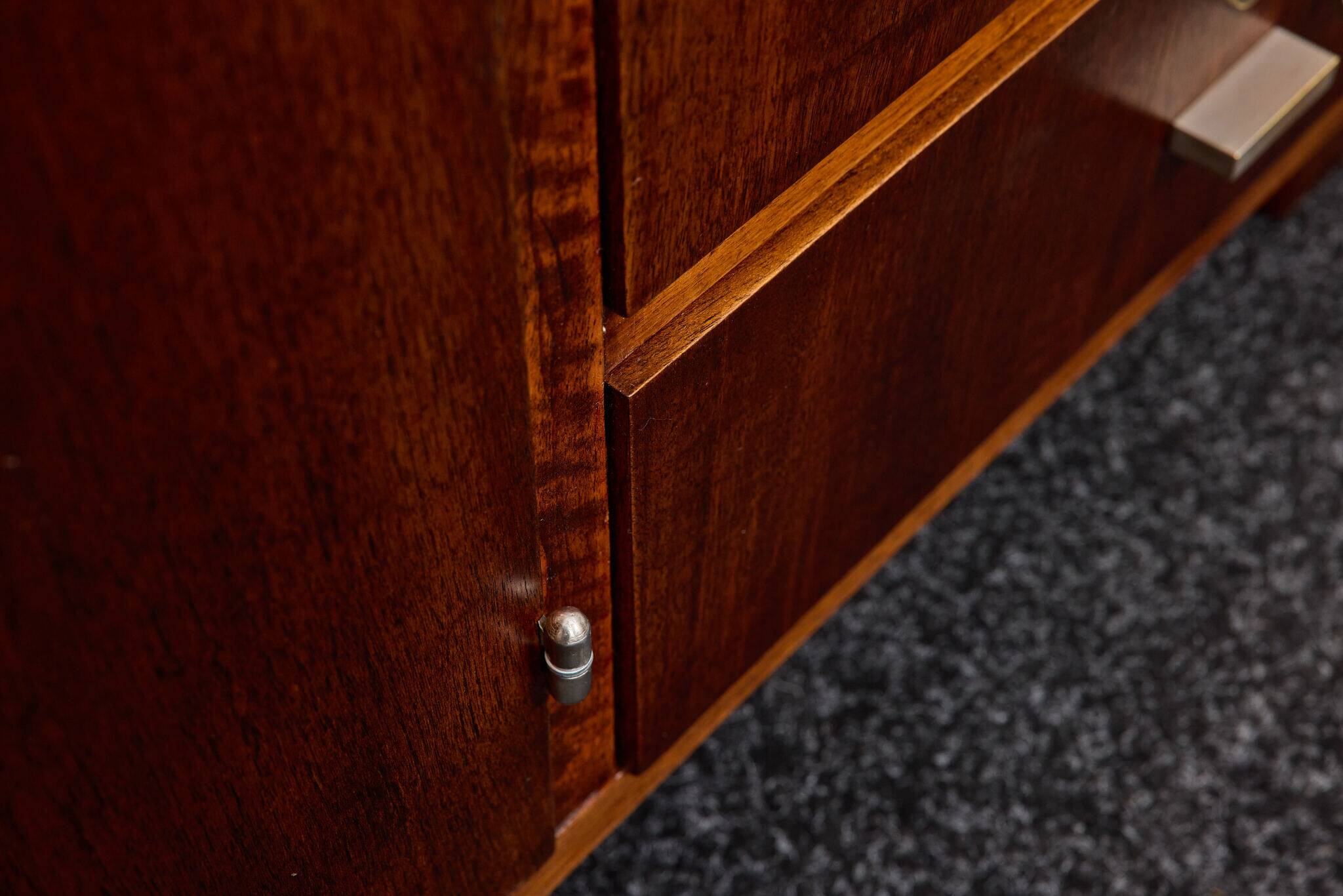 Buffet cubain en acajou de style Bauhaus, Gyula Kaesz, début des années 1940