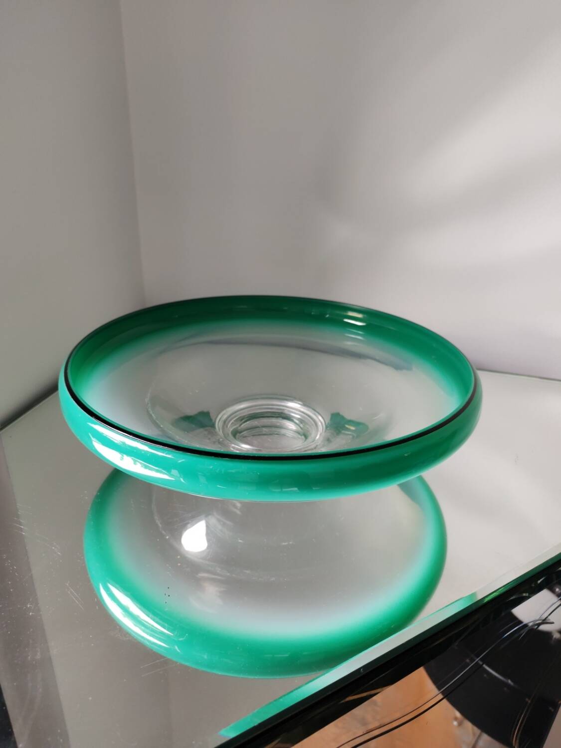 Glass bowl by wmf ikora, circa 1930.
