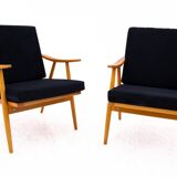 Pair of armchairs, Czechoslovakia, manufacturer TON, 1960s. After renovation.