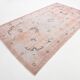6x10 Soft Vintage Rug, Geometric Style Wool Vintage Rug, 175x304 Cm