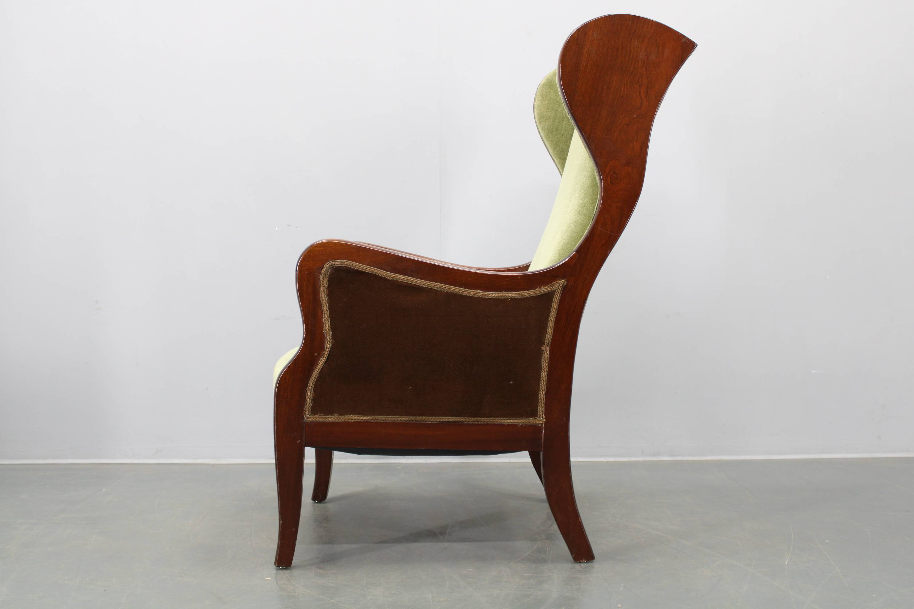 Danish mid-century wingback armchair by Frits Henningsen, 1950s