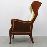 Danish mid-century wingback armchair by Frits Henningsen, 1950s